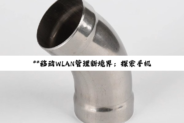 **移动WLAN管理新境界：探索手机上的高效网络管理工具**
